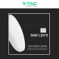Immagine 12 - V-Tac VT-8618S Plafoniera LED Rotonda 18W SMD IP44 Sensore di Movimento e Crepuscolare Colore Bianco - SKU 76591 / 76601 / 76611