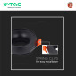 Immagine 7 - V-Tac VT-980 Portafaretto Rotondo Fisso da Incasso per Lampadine GU10 e GU5.3 (MR16) Nero - SKU 6696