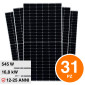 Immagine 1 - V-Tac VT-545 Kit 16,8kW 31 Pannelli Solari Fotovoltaici 545W Monocristallini IP68 - SKU 11354 [TERMINATO]
