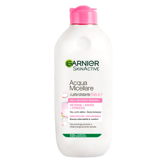 Acqua Micellare e Latte Idratante 400ml Garnier Skin Active Acqua Micellare e Latte Idratante 400ml Garnier Skin Active
