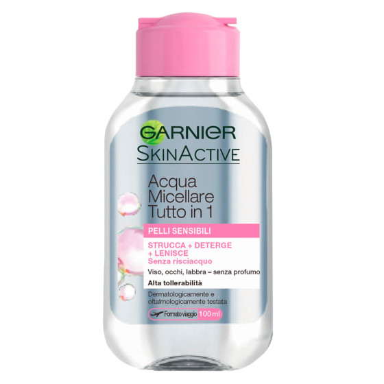 Acqua Micellare Tutto in 1 Pelli Sensibili 100ml Garnier SkinActive Acqua Micellare Tutto in 1 Pelli Sensibili 100ml Garnier SkinActive