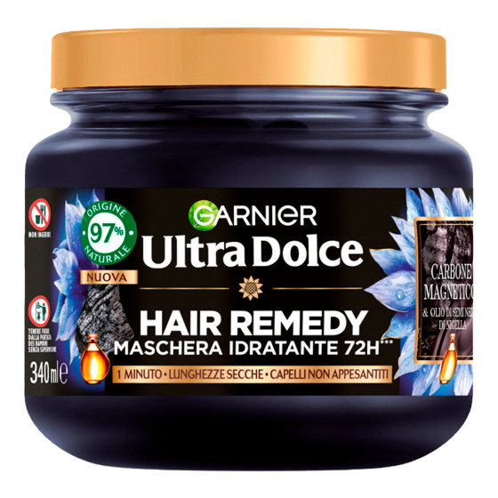 Garnier Ultra Dolce Hair Remedy Maschera Carbone Magnetico 340ml Garnier Ultra Dolce Hair Remedy Maschera Carbone Magnetico 340ml