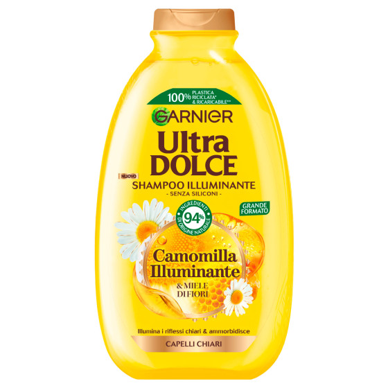 Garnier Ultra Dolce Shampoo Camomilla Illuminante 400ml Garnier Ultra Dolce Shampoo Camomilla Illuminante 400ml