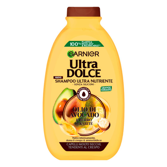 Garnier Ultra Dolce Shampoo Ultra Nutriente Olio di Avocado 400ml Garnier Ultra Dolce Shampoo Ultra Nutriente Olio di Avocado 400ml