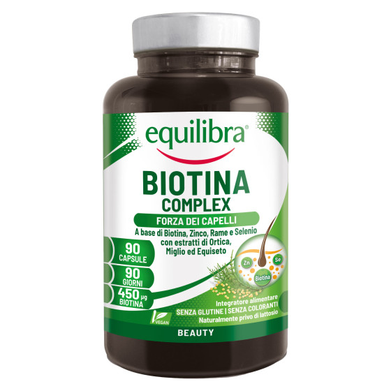 Equilibra Biotina Complex Integratore Alimentare Capelli Capsule Equilibra Biotina Complex Integratore Alimentare Capelli Capsule