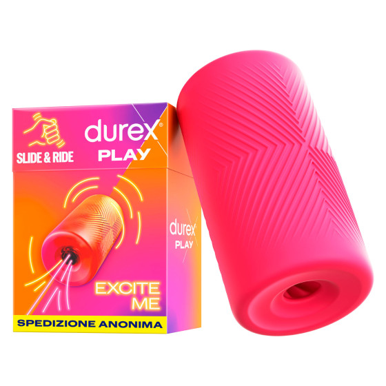 Durex Play Excite Me Slide e Ride Masturbatore con Nervature Uomo Durex Play Excite Me Slide e Ride Masturbatore con Nervature Uomo