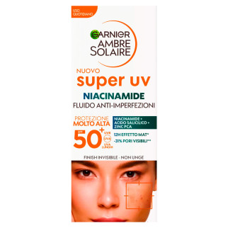 Garnier Ambre Solaire Fluido Anti Imperfezioni Super UV SPF 50+