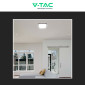 Immagine 4 - V-Tac VT-8630 Plafoniera LED Quadrata 36W SMD IP44 con Sensore di Movimento e Crepuscolare Colore Nero - SKU 76741