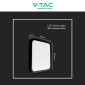 Immagine 7 - V-Tac VT-8630 Plafoniera LED Quadrata 36W SMD IP44 con Sensore di Movimento e Crepuscolare Colore Nero - SKU 76741