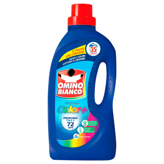 Detersivo Liquido 35 Lavaggi Color+ Omino Bianco Detersivo Liquido 35 Lavaggi Color+ Omino Bianco