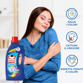 Detersivo Liquido 35 Lavaggi Color+ Omino Bianco