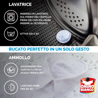 Additivo Bianco Vivo 10 Caspule Azione Sbiancante Omino Bianco