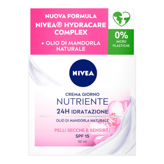 Crema Giorno Nutriente Idratante SPF 15 Pelli Secche e Sensibili Nivea Crema Giorno Nutriente Idratante SPF 15 Pelli Secche e Sensibili Nivea