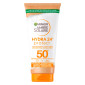 Immagine 1 - Garnier Ambre Solaire Hydra 24H Protect Latte Protettivo Idratante Viso Corpo SPF 50+ Protezione Molto Alta - Flacone da 50ml