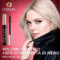 Immagine 3 - L'Oréal Paris Lash Paradise Forever Noir Mascara Allungante Volumizzante 24h Scovolino Morbido Colore Nero Intenso