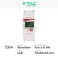 Immagine 2 - V-Tac Misuratore per Inverter Monofase RS485 1P con Display LCD per Impianti Fotovoltaici - SKU 12209