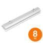 Immagine 1 - V-Tac Giunzione in Alluminio per Binari da Installazione Pannelli Solari Fotovoltaici - 8 Pezzi - SKU 11394