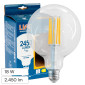 Immagine 1 - Life Lampadina LED E27 18W Globo G125 Filament in Vetro Trasparente - mod. 39.920387C27 / 39.920387C30 / 39.920387N40
