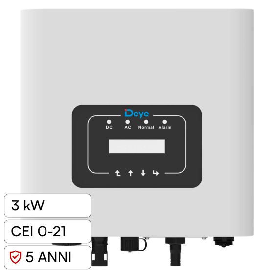 V-Tac Inverter Monofase On-Grid 3kW IP65 CEI 0-21 V-Tac Inverter Monofase On-Grid 3kW IP65 CEI 0-21