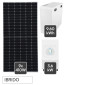 Immagine 1 - V-Tac Kit 3,69kW 9 Pannelli Solari Fotovoltaici 410W + Inverter Monofase + Batteria 9,60kWh - SKU 119109 + 11725 + 11523