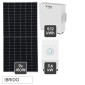 Immagine 1 - V-Tac Kit 3,69kW 9 Pannelli Solari Fotovoltaici 410W + Inverter Monofase + Batteria da Muro 5,12kWh - SKU 119109 + 11725 + 11526