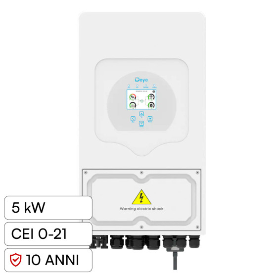 Inverter Ibrido per Impianto Fotovoltaico V-Tac 5kW IP65 Inverter Ibrido per Impianto Fotovoltaico V-Tac 5kW IP65