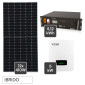 Immagine 1 - V-Tac Kit 4,92kW 12 Pannelli Solari Fotovoltaici 410W + Inverter Monofase + Batteria 5,12kWh - SKU 1189912 + 11819 + 11377