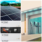 Immagine 8 - V-Tac Kit 4,92kW 12 Pannelli Solari Fotovoltaici 410W + Inverter Monofase + 2 Batterie 5,12kWh - SKU 1189912 + 11819 + 2x 11377