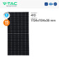 Immagine 2 - V-Tac Kit 6,15kW 15 Pannelli Solari Fotovoltaici 410W + Inverter Monofase + Batteria Rack 9,60kWh - SKU 1189915 + 11529 + 11523