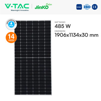 Set 14 Pannelli Solari 485W + Inverter 6kW + Batteria V-Tac