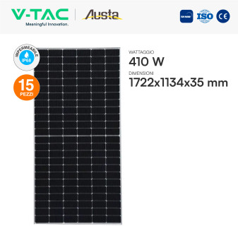 Set 15 Pannelli Solari 410W + Inverter 6kW + Batteria V-Tac