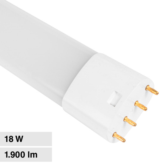 Lampada LED Tubolare SMD da 18W attacco 2G11 a 4 Pin Life Lampada LED Tubolare SMD da 18W attacco 2G11 a 4 Pin Life