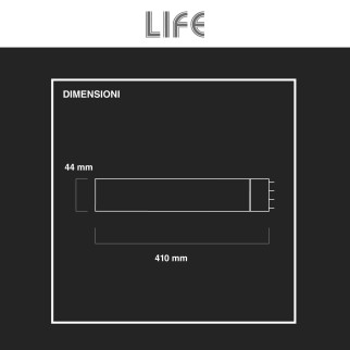 Lampada LED Tubolare SMD da 18W attacco 2G11 a 4 Pin Life
