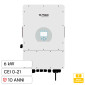 Immagine 1 - V-Tac Deye Inverter Fotovoltaico Trifase Ibrido On-Grid / Off-Grid 6kW 10 Anni Display LCD Certificato CEI 0-21 - SKU 11788
