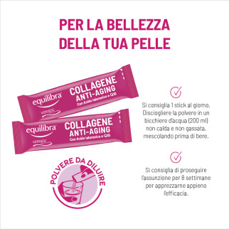 Equilibra Collagene Integratore Acido Ialuronico 14 stick