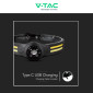 Immagine 11 - V-Tac Torcia Frontale Doppia Sorgente LED SMD 3W + COB 5W IP43 Ricaricabile con Cavo USB e Fascia Regolabile - SKU 23340