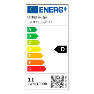 Life Lampadina LED E27 11W Globo G125 Filament Bianco