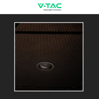 V-Tac Faretto LED COB 24W Incasso Rotondo CCT Nero