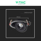 Immagine 6 - V-Tac Faretto LED COB 28W Da Incasso Rotondo Orientabile Fascio Luminoso 25° CCT Changing Color 3in1 Colore Nero - SKU 10582