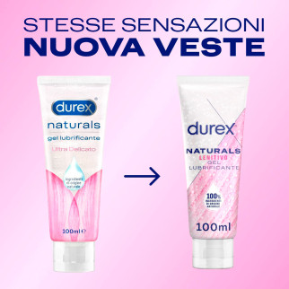 Durex Naturals Lenitivo Gel Lubrificante Intimo 100% Origine Naturale