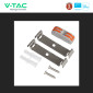 Immagine 10 - V-Tac Pro VT-8-50 Tubo LED Prismatico 50W Plafoniera SMD Lampadina 150cm Chip Samsung - SKU 20354 / 20355
