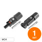 Immagine 1 - V-Tac Connettori Maschio + Femmina per Cavi MC4 Pannelli Solari Fotovoltaici - Set da 2 Connettori - SKU 11413