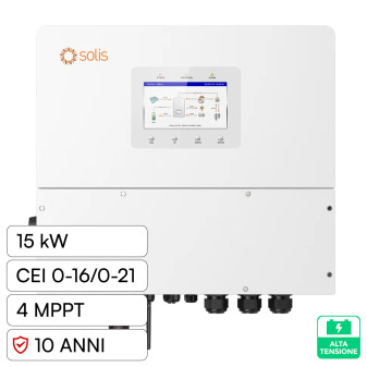 V-Tac Inverter Trifase Ibrido On-Grid / Off-Grid 15kW CEI 0-21 0-16