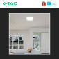 Immagine 7 - V-Tac Pro VT-8624 Plafoniera LED Quadrata 24W SMD Chip Samsung IP44 Colore Bianco - SKU 76271-24 / 76281-24 / 76291-24