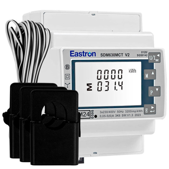 Eastron Misuratore per Inverter Trifase Deye Solis 3x 230-400V RS485 Eastron Misuratore per Inverter Trifase Deye Solis 3x 230-400V RS485