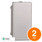 Immagine 1 - ETTROIT MOON FALSO POLO 1 POSTO - Confezione 2pz - Mod. AG0100 - Compatibile con BTicino AXOLUTE