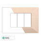 Immagine 1 - ETTROIT MOON PLACCA PLASTICA PIRAMIDE 3P SABBIA - Mod. AN90309 - Compatibile con BTicino AXOLUTE