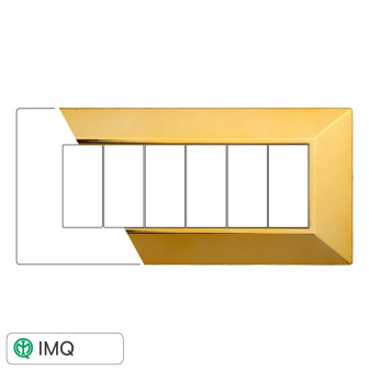PLACCA PIRAMIDE 6P ORO LUCIDO - modello AN90612