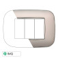 Immagine 1 - ETTROIT MOON PLACCA PLASTICA ORBIS 3P SILVER - Mod. AN91306 - Compatibile con BTicino AXOLUTE