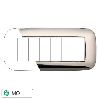 PLACCA ORBIS 6P CROMATO LUCIDO - modello AN91613